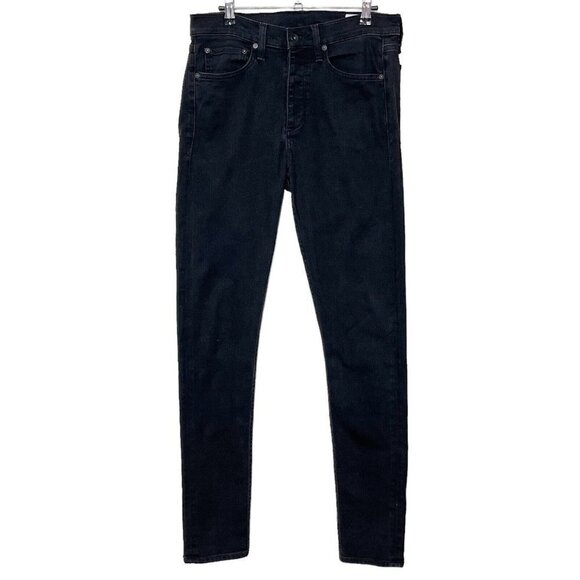 Rag & Bone Fit 1 Slim Black Jeans Men’s Size 31 Extra Skinny Stretch Denim - Picture 1 of 15